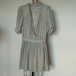 🕊Thayer dove grey silk mini dress